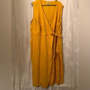 Tash + Sophie | golden yellow jumpsuit. 20W